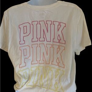 PINK campus tee- old vintage collection NLA EUC